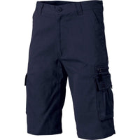 DNC Workwear Work Wear Navy / 77R DNC WORKWEAR Island Duck Weave Cargo Shorts 4533