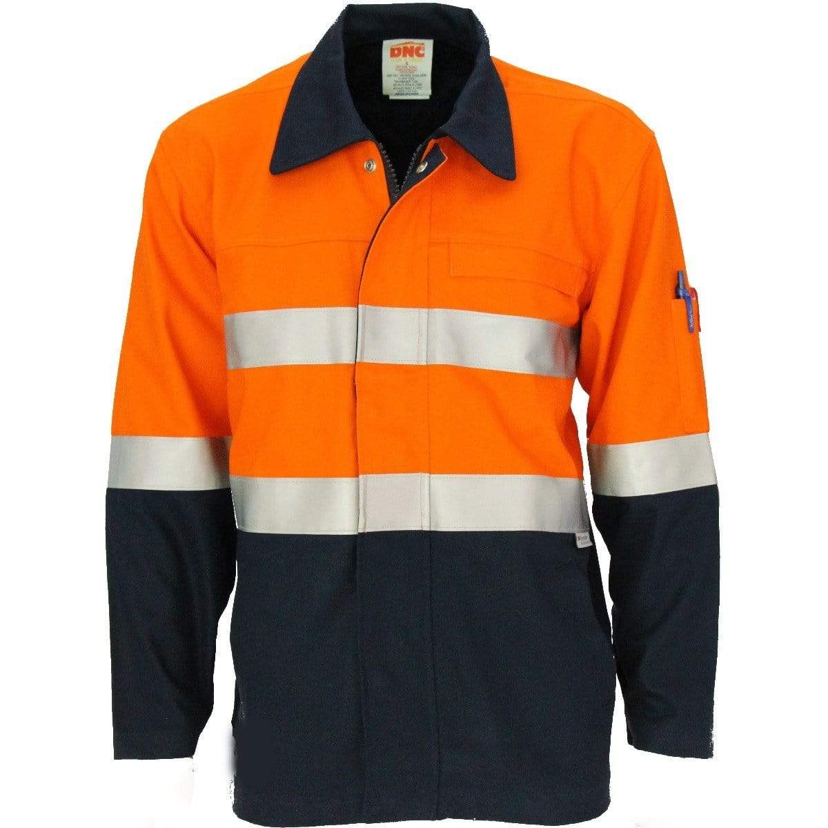DNC Workwear Work Wear Orange/Navy / XS DNC WORKWEAR Patron Saint Flame Retardant Welder's Jacket 3458