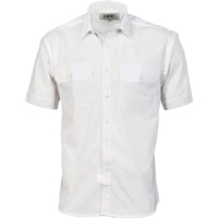 DNC Workwear Work Wear White / XL DNC WORKWEAR Polyester Cotton Short Sleeve Work Shirt 3211