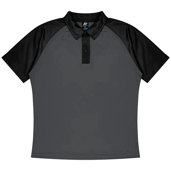 Aussie Pacific Manly Mens Polo 1318  Aussie Pacific CHARCOAL/BLACK S 