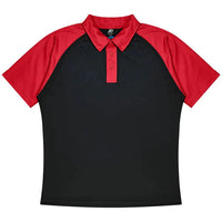Aussie Pacific Manly Kids Polo Shirt 3318  Aussie Pacific BLACK/RED 4 