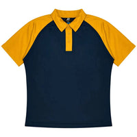 Aussie Pacific Manly Kids Polo Shirt 3318  Aussie Pacific NAVY/GOLD 4 