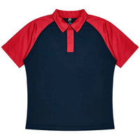 Aussie Pacific Manly Kids Polo Shirt 3318  Aussie Pacific NAVY/RED 4 