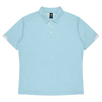Aussie Pacific Morris Men's Polo Shirt 1317  Aussie Pacific LIGHT BLUE/WHITE S 