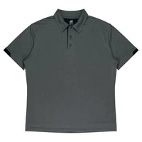 Aussie Pacific Morris Men's Polo Shirt 1317  Aussie Pacific SLATE/BLACK S 