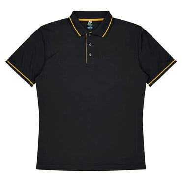 Aussie Pacific Cottesloe Men's Polo Shirt 1319  Aussie Pacific BLACK/GOLD S 