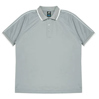 Aussie Pacific Double Bay Men's Polo Shirt 1322  Aussie Pacific SILVER/WHITE S 