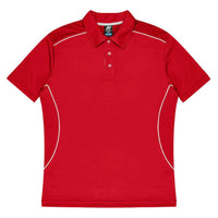 Aussie Pacific Kuranda Men's Polo Shirt 1323  Aussie Pacific RED/WHITE S 