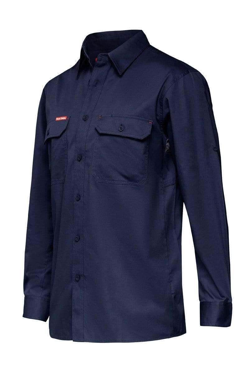 Hard Yakka Long Sleeve Vented Work Shirt Y04630 Work Wear Hard Yakka Navy (NAV) S 