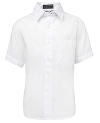 JB'S Kids Long Sleeve and Short Sleeve Poplin Shirt 4PK Corporate Wear Jb's Wear White Short Sleeves 4 