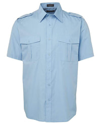 Jb's Wear Corporate Wear Blue Short Sleeves / XS JB'S Long Sleeve & Short Sleeve Epaulette Shirt 6E