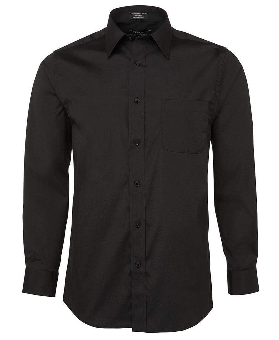 Jb's Wear Corporate Wear Black / S JB'S Urban Long Sleeve Poplin Shirt 4PUL