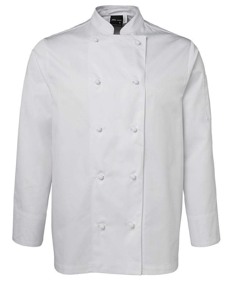 Jb's Wear Hospitality & Chefwear White / XS JB'S Long Sleeve Unisex Chefs Jacket 5CJ