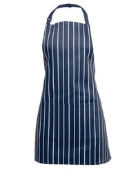 Jb's Wear Hospitality & Chefwear Navy/White BIB 65x71cm / 86 x 50cm JB'S Chef/Hospitality Apron with Pocket 5A