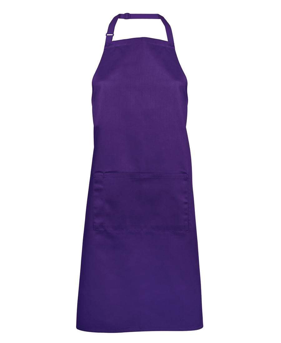Jb's Wear Hospitality & Chefwear Purple BIB 86x93cm / 86 x 50cm JB'S Chef/Hospitality Apron with Pocket 5A