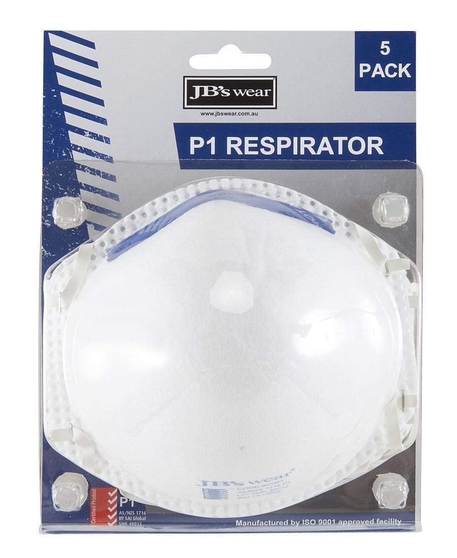 Jb's Wear PPE Blister (5pc) P1 Respirator 8C00