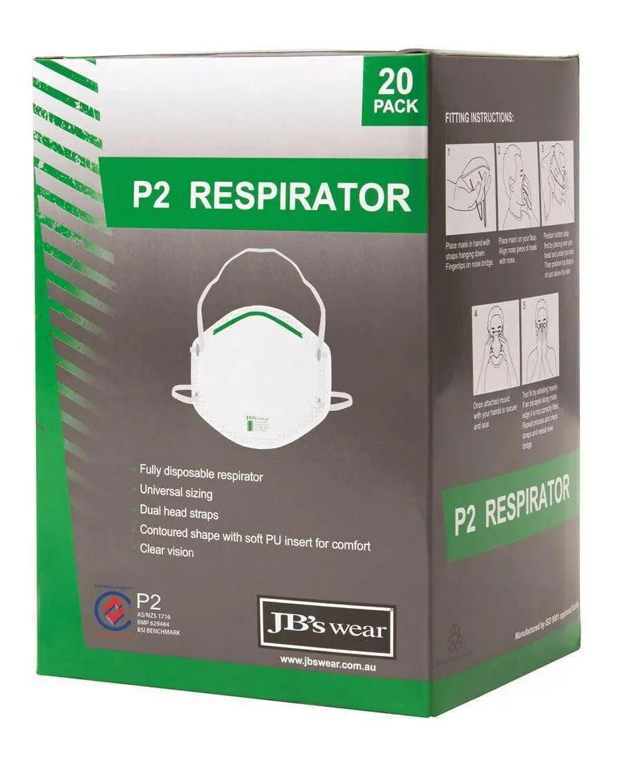 P2 Respirator (20pc) 8C100 Metro Workwear.