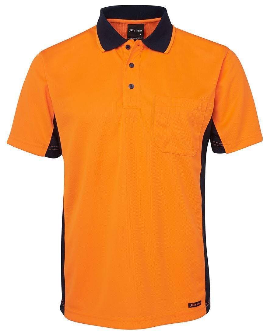 Jb's Wear Work Wear Orange/Navy / XS JB'S Hi-Vis Short Sleeve Sport Polo 6SPHS