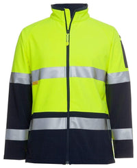 Jb's Wear Work Wear Lime/Navy / XS JB'S Hi-Vis Softshell Jacket 6D4LJ