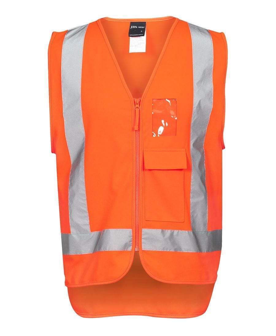 Jb's Wear Work Wear Orange / S JB'S Hi-Vis Zip TTMC-W Vest 6DNDT