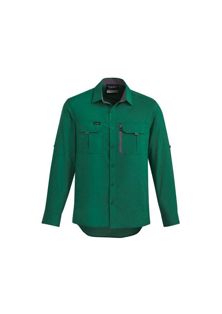 Syzmik Work Wear Green / 7XL SYZMIK mens outdoor l/s shirt zw460