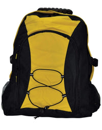 Smartpack Backpack B5002 Active Wear Winning Spirit Black/Gold "(w)39.5cm x (h)43cm x (d)19cm, Capacity: 23 Litres" 