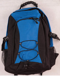 Smartpack Backpack B5002 Active Wear Winning Spirit Black/ Royal "(w)39.5cm x (h)43cm x (d)19cm, Capacity: 23 Litres" 