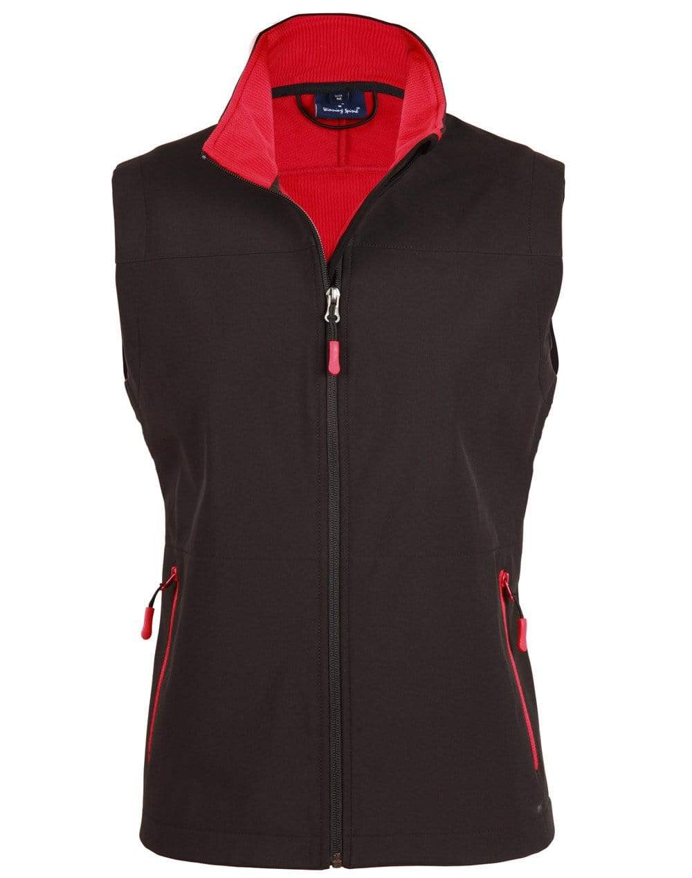 Winning Spirit Casual Wear Black/Red / 8 Rosewall Soft Shell Vest Ladies' Jk46