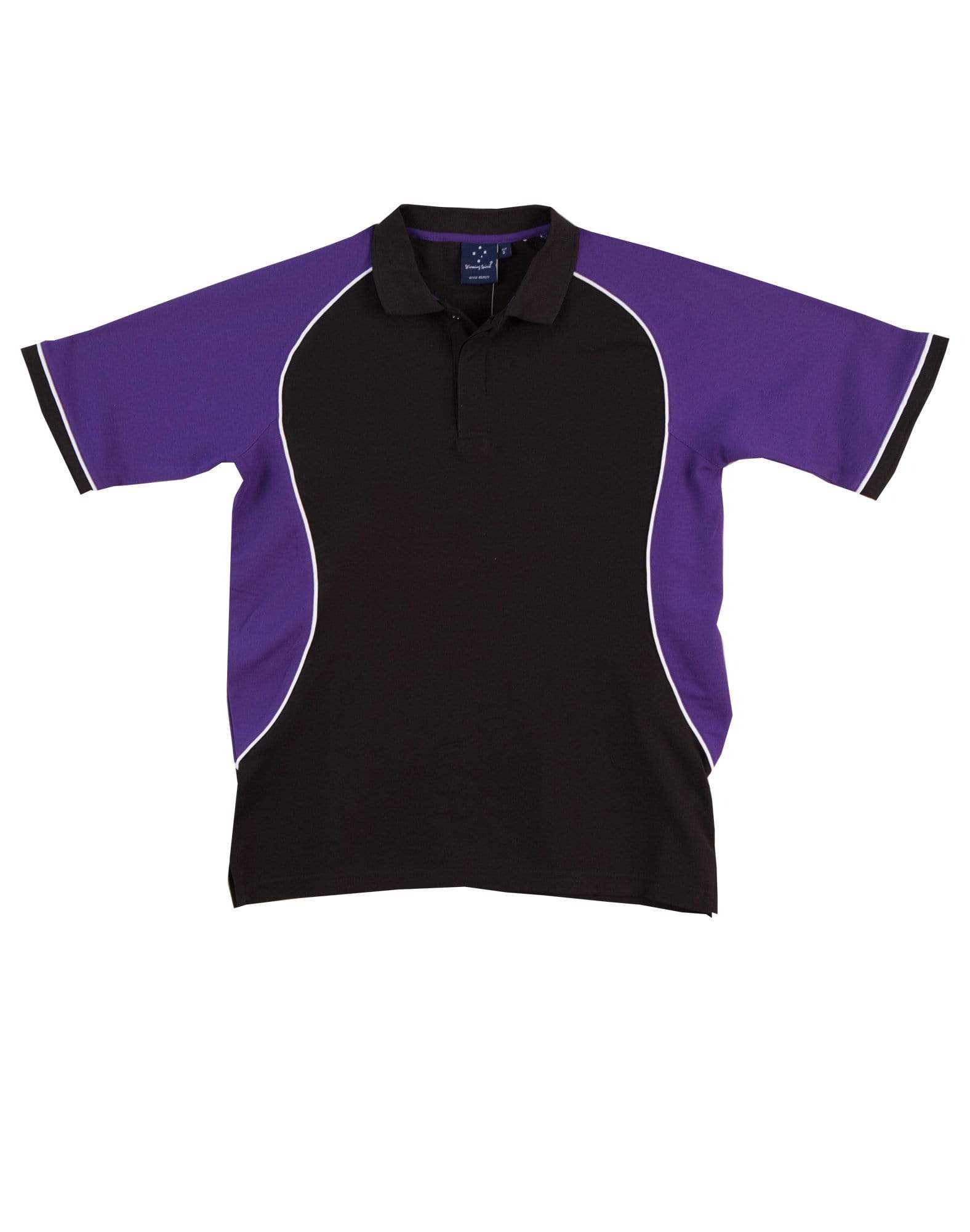 Winning Spirit Casual Wear Black/White/Purple / 8 Winning Spirit Arena Polo Shirt Women's Ps78