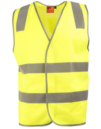 Winning Spirit Casual Wear Yellow / S/M Winning Spirit safety vest with shoulder tapes SW43