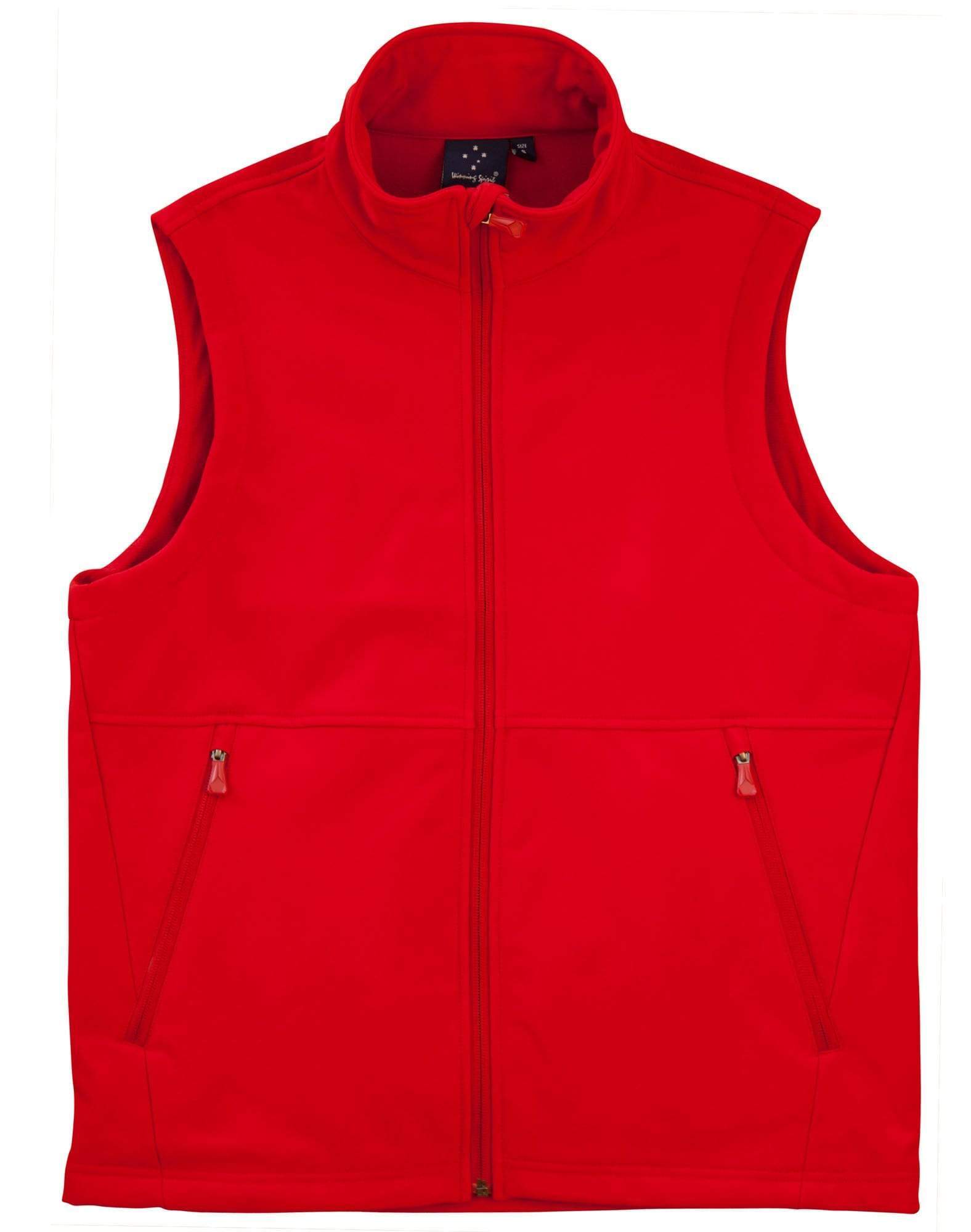 Winning Spirit Casual Wear Red / S WINNING SPIRIT Softshell Vest Men's JK25