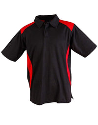 Winning Spirit Casual Wear Black/Red / XS WINNING SPIRIT Winner Men's polo shirt PS31