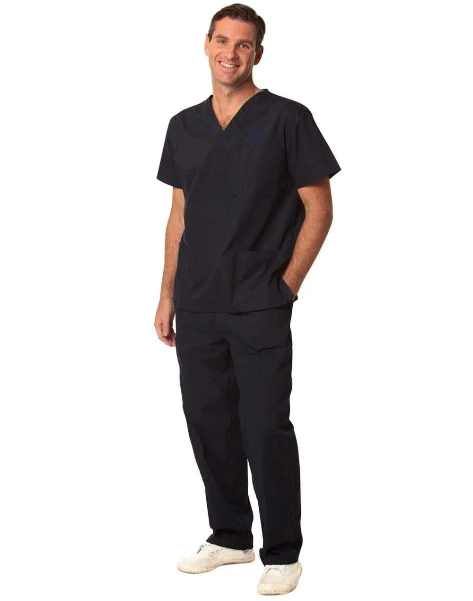 Winning Spirit Corporate Wear WINNING SPIRIT Unisex Scrubs Short Sleeve Tunic Top M7630