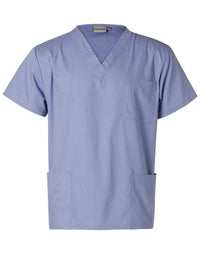 Winning Spirit Corporate Wear WINNING SPIRIT Unisex Scrubs Short Sleeve Tunic Top M7630