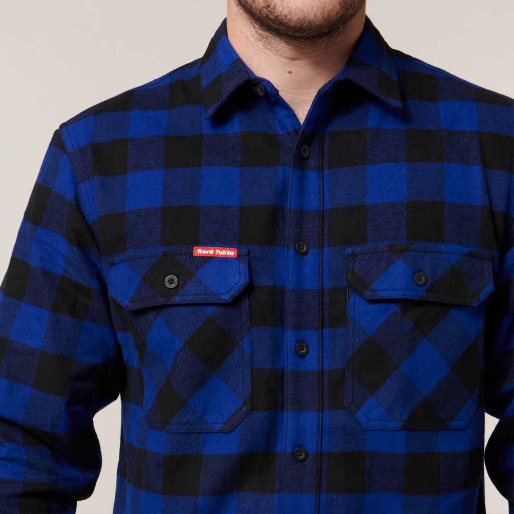 Hard Yakka Long Sleeve Check Flannel Shirt  Y07295