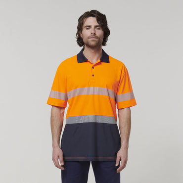 Hard Yakka Men's Short Sleeve Taped Polo Shirt Y19618